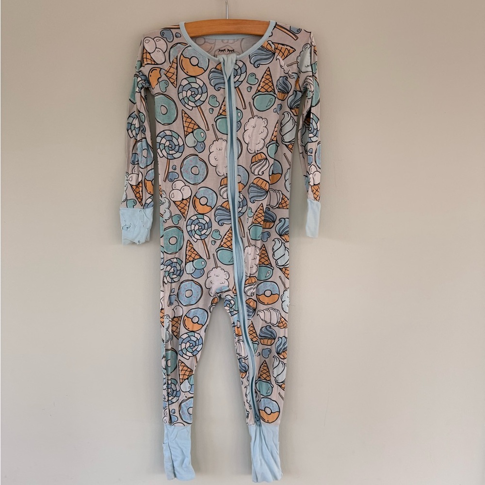 Little Sleepies Ice Cream and Sweets One Piece - Blue and Orange